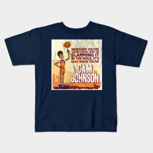 Big Cam Johnson Distressed Kids T-Shirt